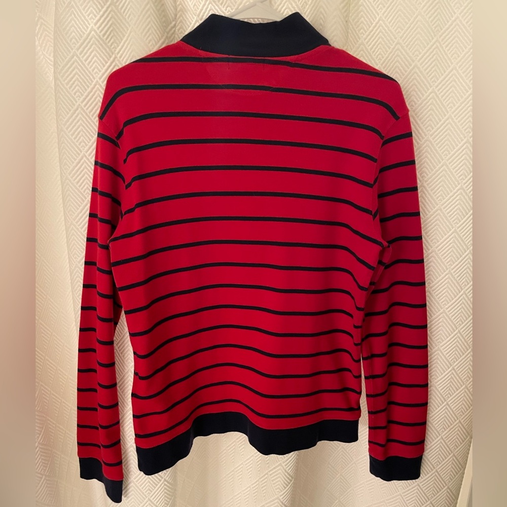 Polo by Ralph Lauren Red and Blue 1/4 Zip Sweater Boys XL 18-20 - Picture 2 of 4